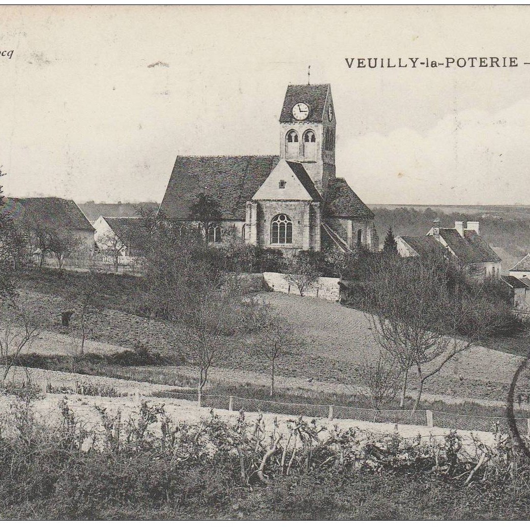 Eglise côté Sud 1900 <small>© Commune de Veuilly-la-Poterie</small>