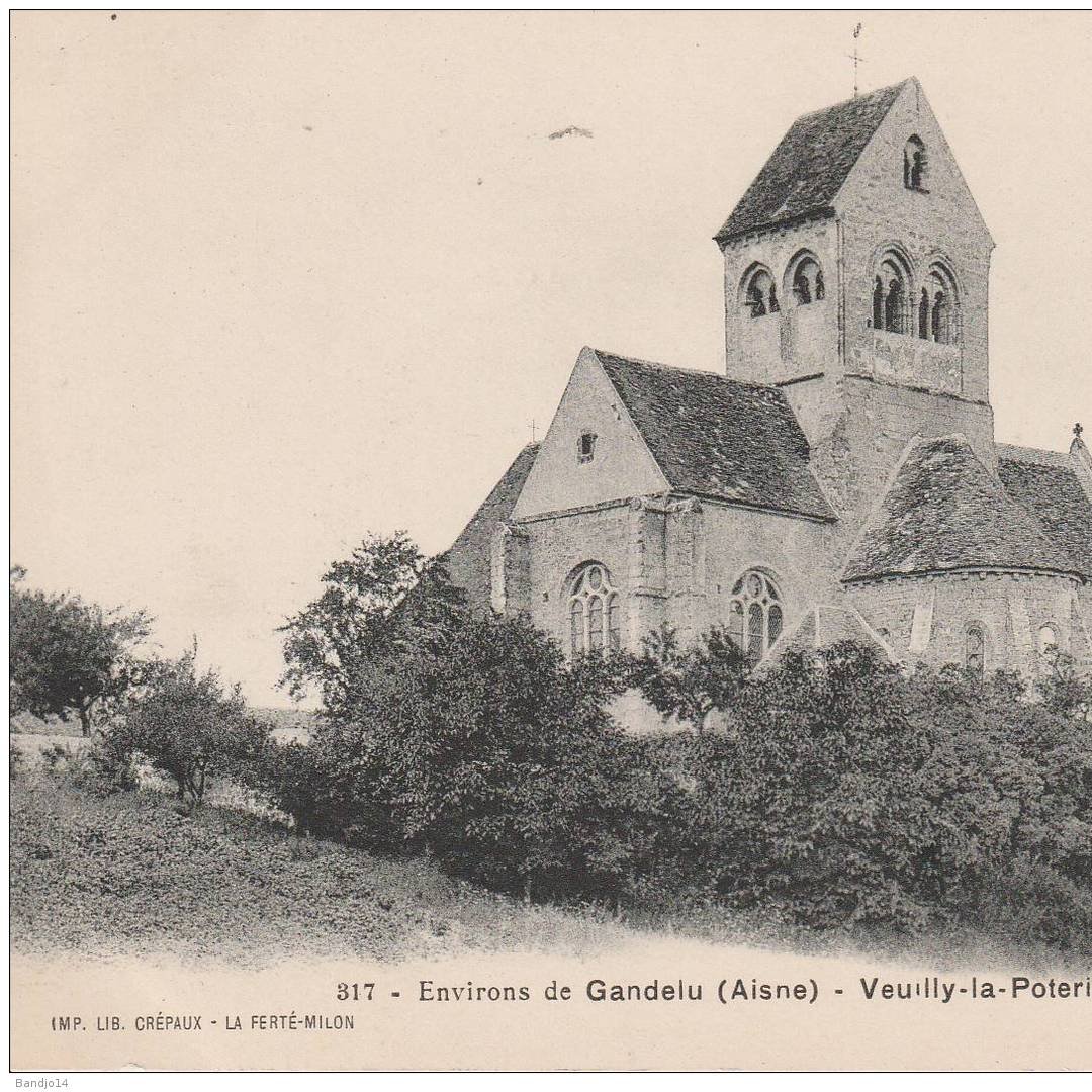 l'église en 1900 <small>© Commune de Veuilly-la-Poterie</small>