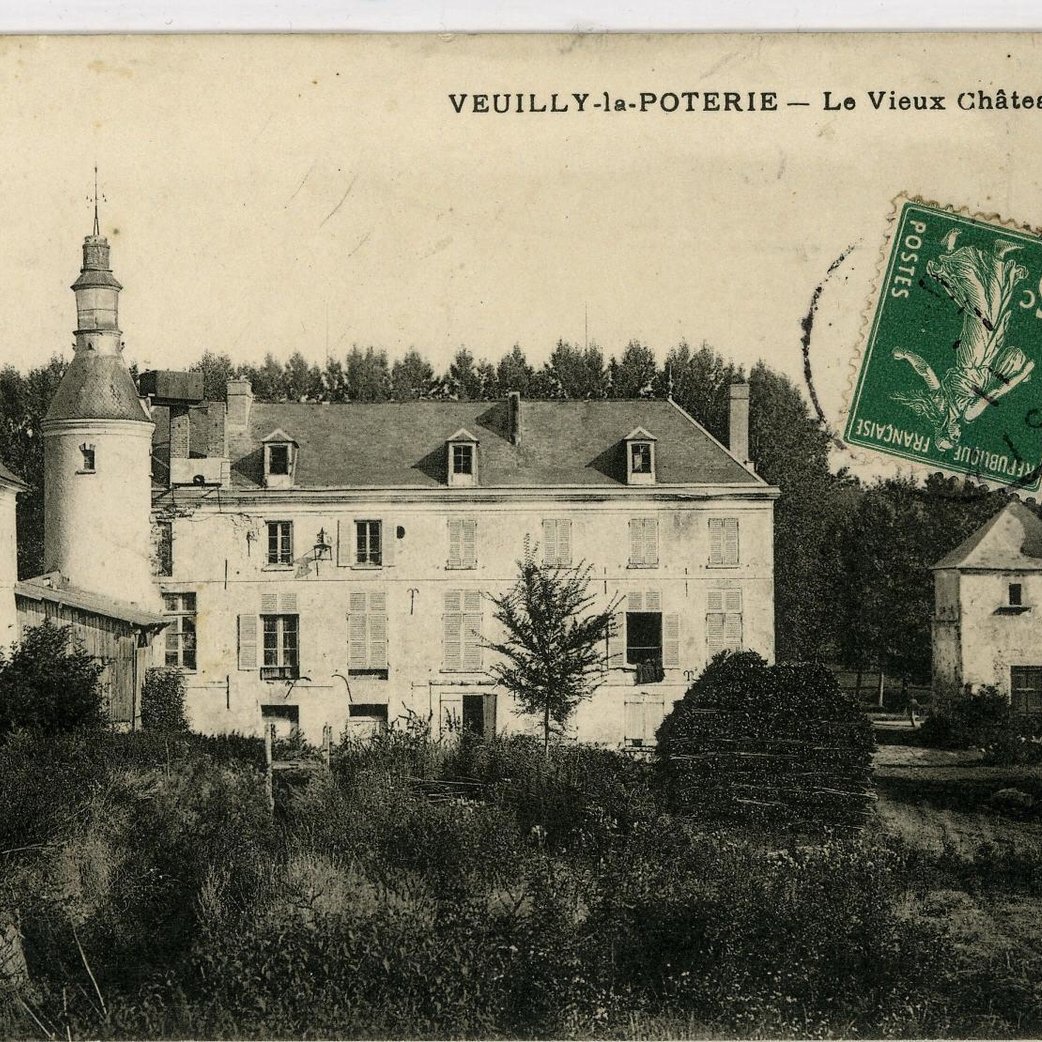 Carte postale de 1910 <small>© Commune de Veuilly-la-Poterie</small>